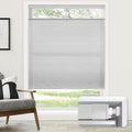 Cordless Cellular Shades Top Down Bottom Up - No Tools No Drill Grey