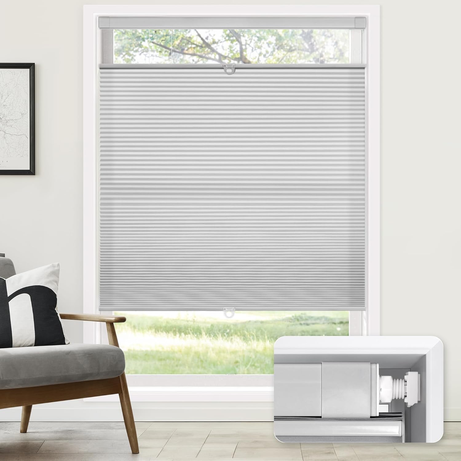 Cordless Cellular Shades for Home by LazBlinds - Easy Install