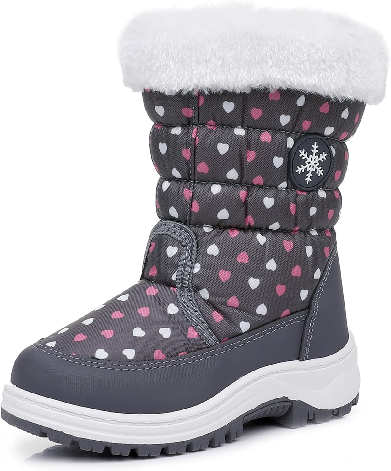 Toddler Girls Warm Snow Boots for Outdoor Winter Fun