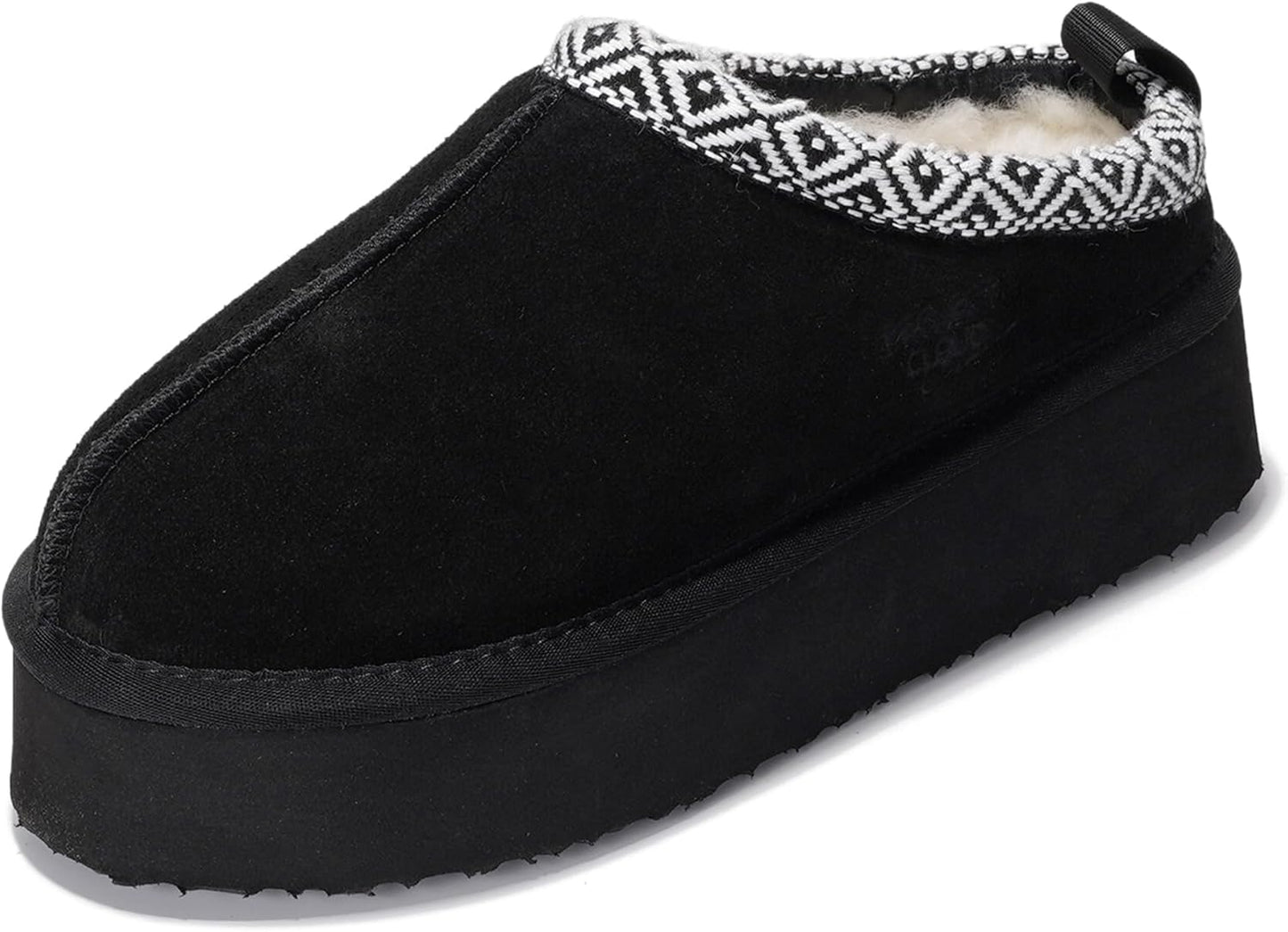 Project Cloud Genuine Leather Platform Slippers for Women