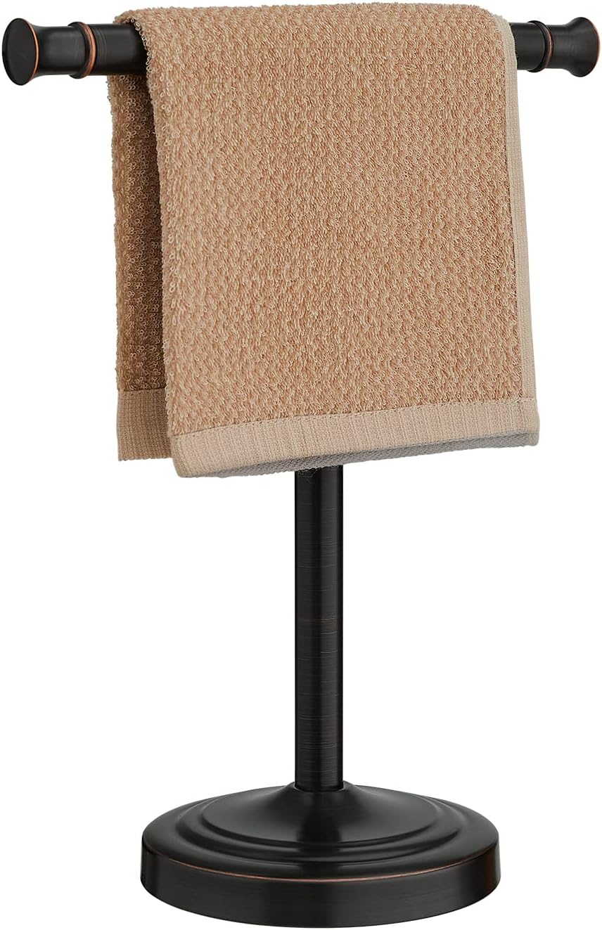 RUMOSE 13 Inch Oil Rubbed Bronze Towel Stand for Bathroom