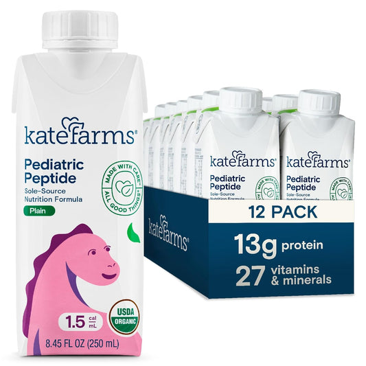 KATE FARMS Organic Pediatric Peptide 1.5 Formula for Kids