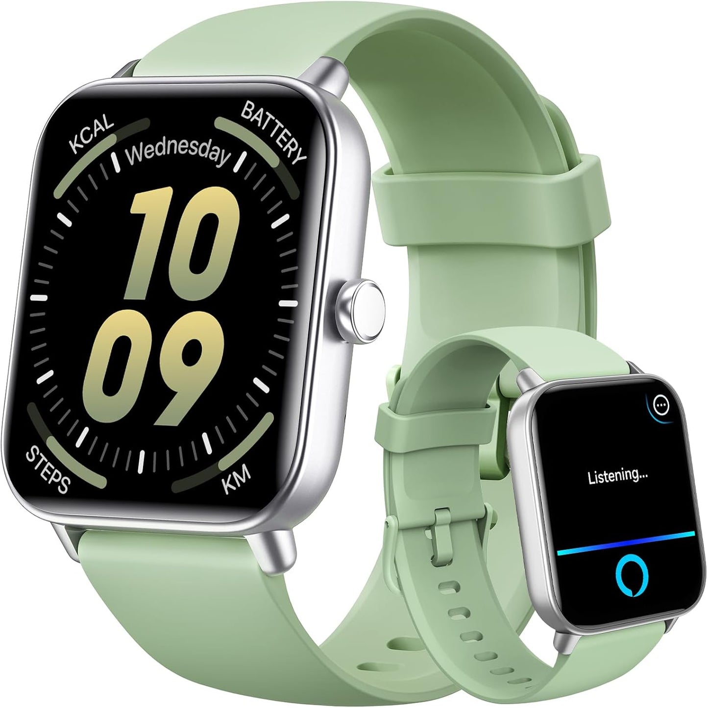 Gydom Alexa Smartwatch: Heart Rate, SpO2, Sleep Monitor