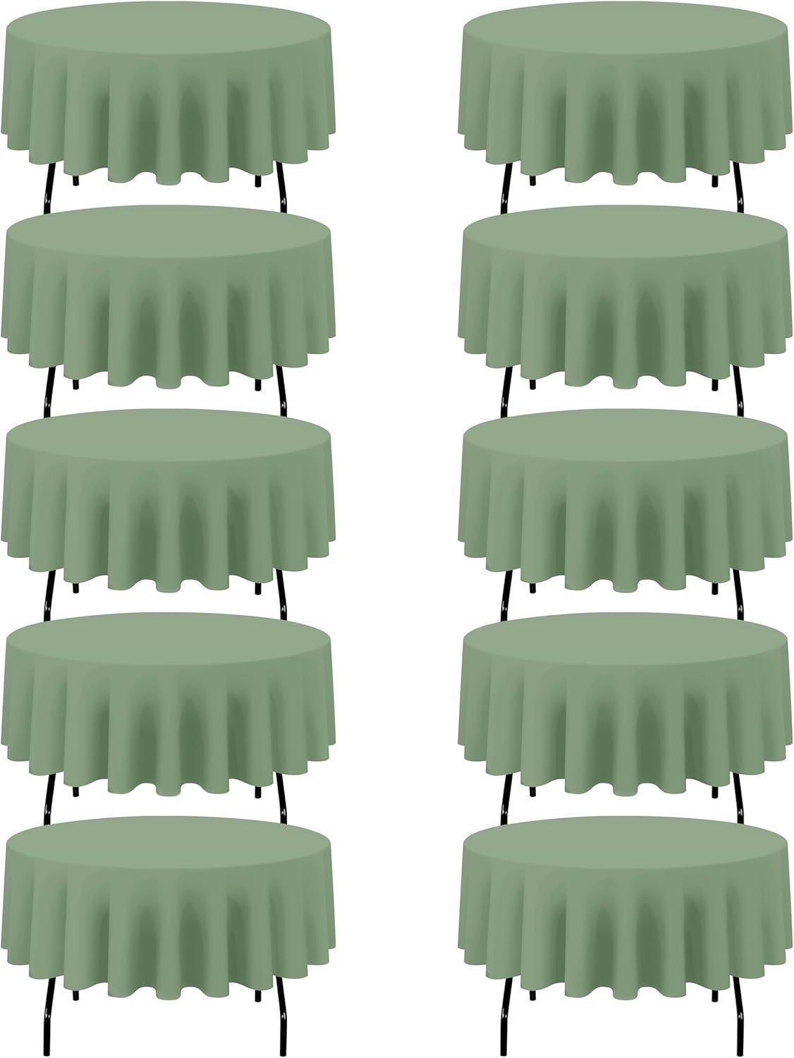Sage Green Round Tablecloths 90 Inch for Elegant Events