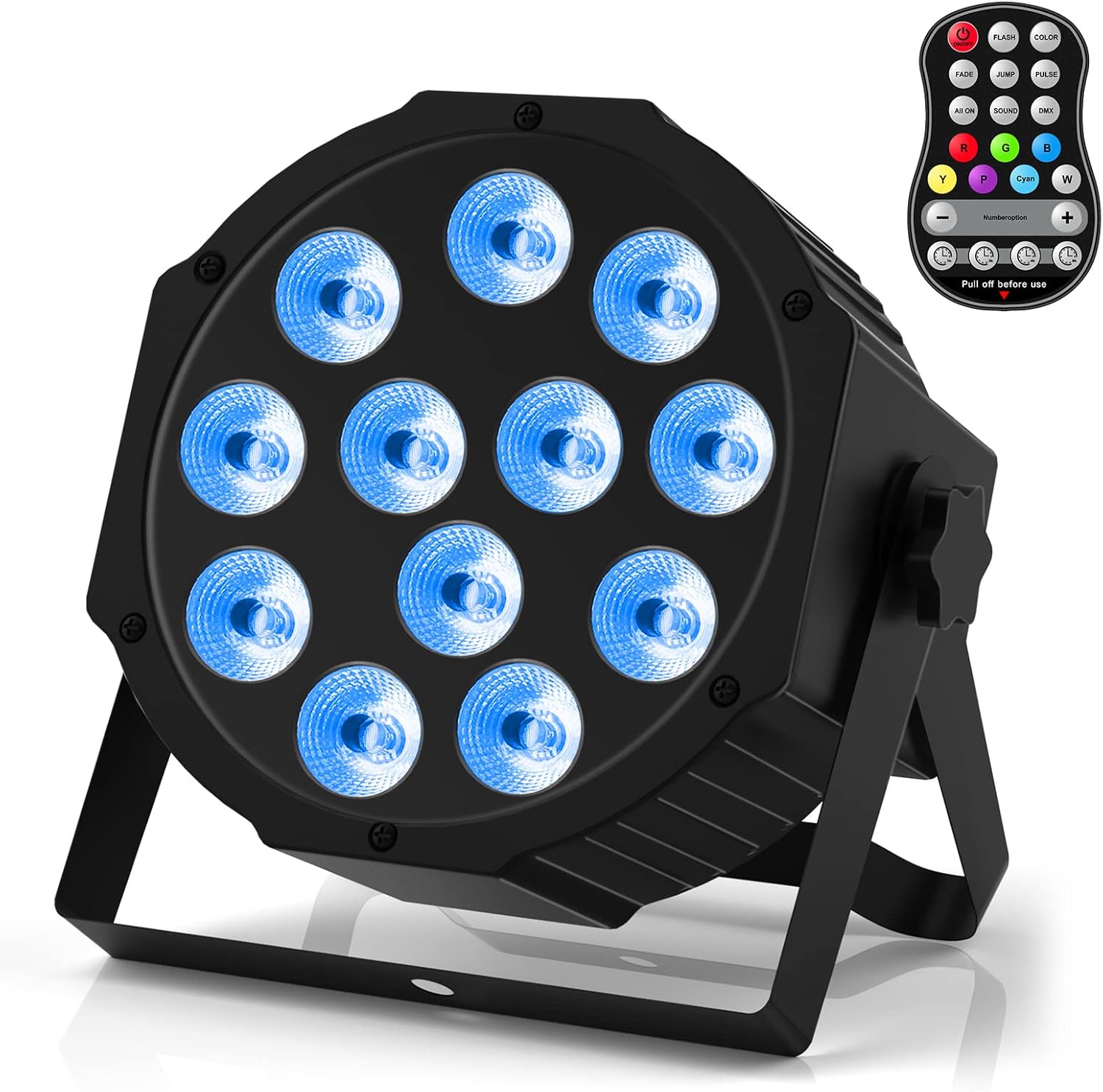 Rechargeable Par Lights RGBW 4-in-1 LED Uplights for Events