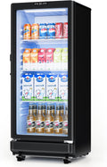 6 Cu.Ft Commercial Refrigerators Display Fridge with Double-Tempered