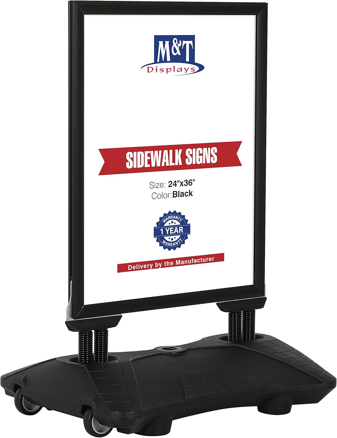 M&T Displays WindPro Lite Weather Resistant Outdoor Sign Holder