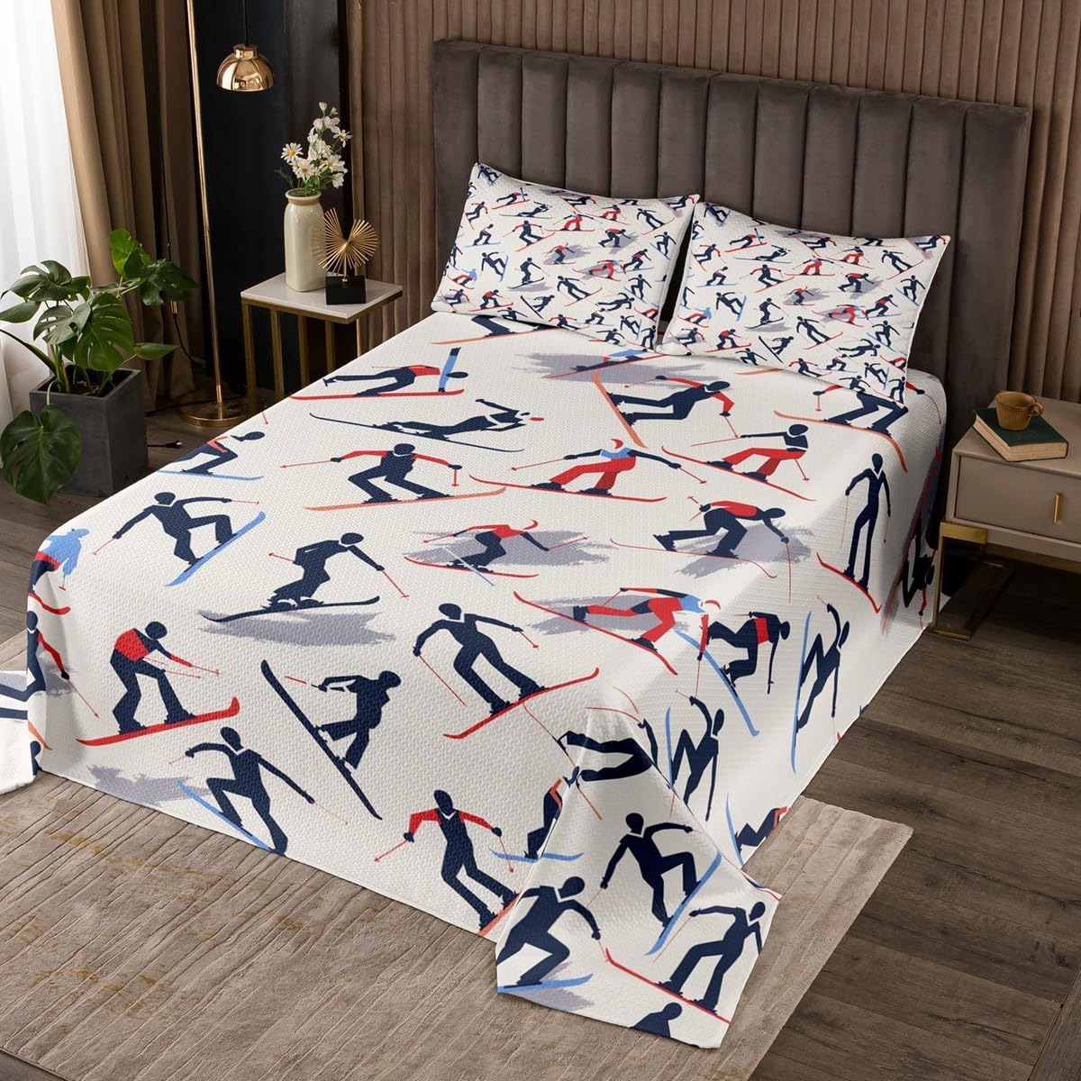 Cozy Ski Theme Quilt Set - Perfect Kids Room Decor