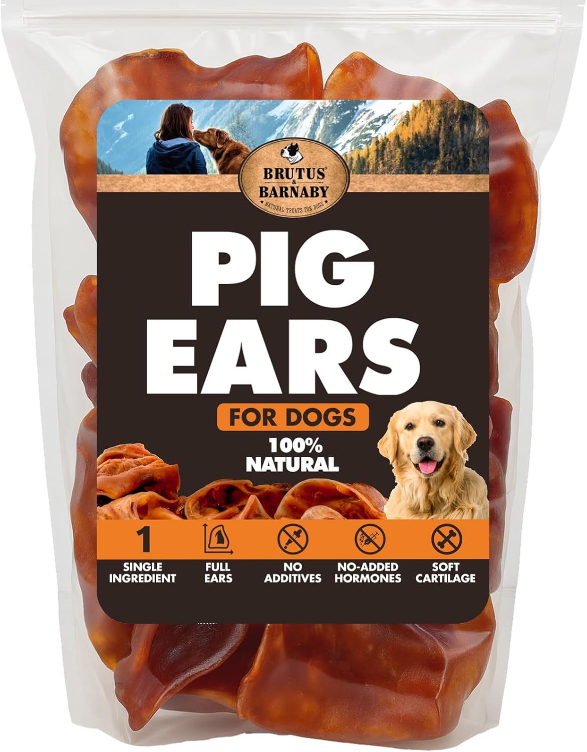 Whole Pig Ears for Dogs - All-Natural Chews for Healthy Treats