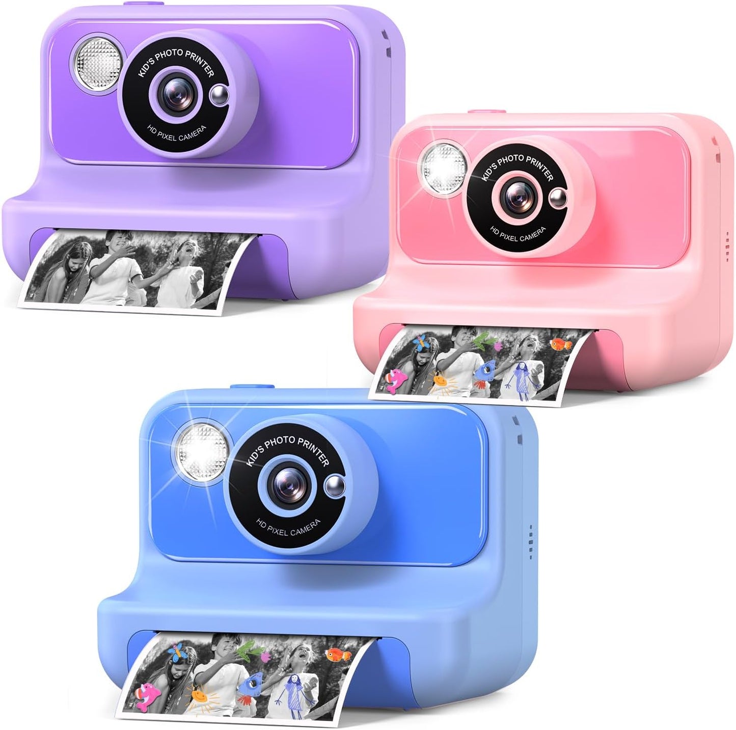 Gofunly Kids Instant Print Camera Bundle - Easy Creativity! 