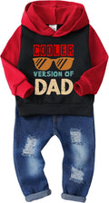 Baby Boy Hoodie and Ripped Jeans Outfit - Soft Cotton Set for Fall is