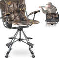 LET'S CAMP Folding Hunting Chair 360 Silent Swivel - Fast Setup