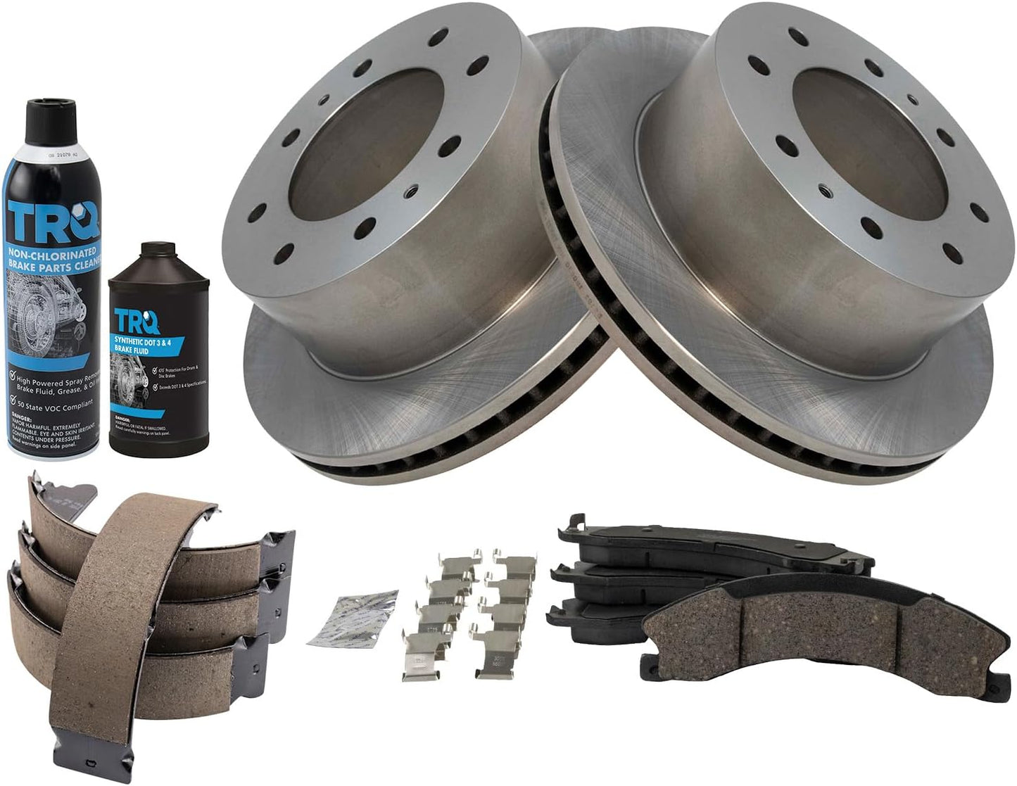 TRQ Rear Brake Pad & Rotor Kit for 2011-2019 Chevrolet & GMC