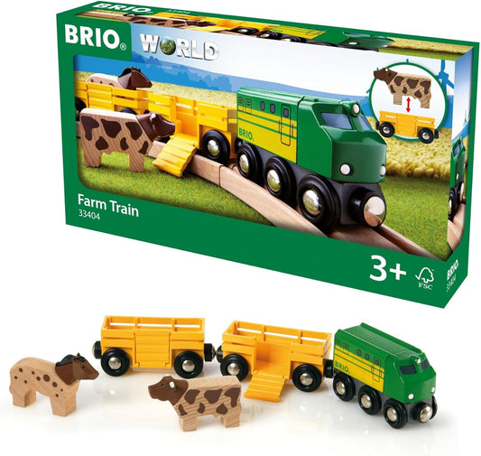 BRIO World Farm Train Set - Fun Play for Kids Ages 3 & Up