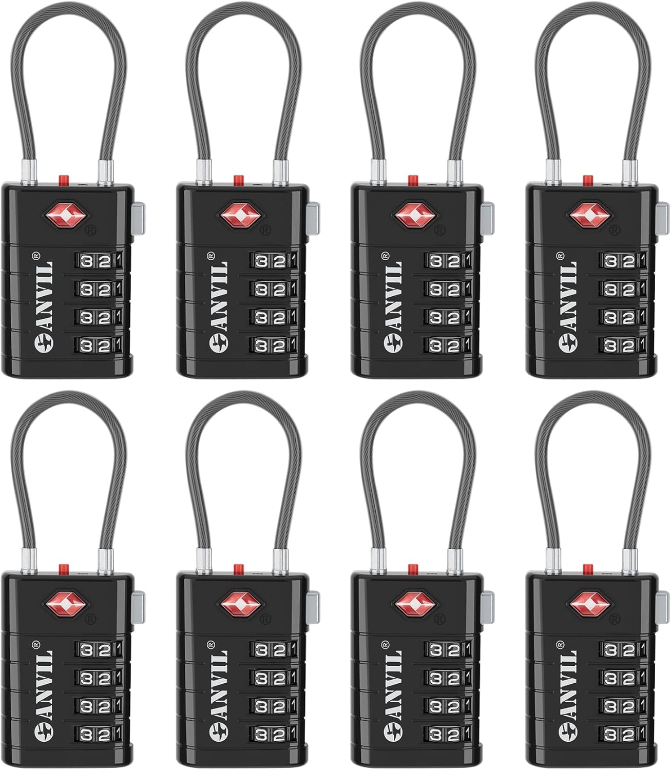 Advanced TSA Luggage Lock with Alert Indicator for Travel