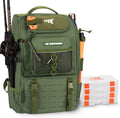 KarryAll 40L Fishing Tackle Backpack with Rod Holder - 4 Box Capacity