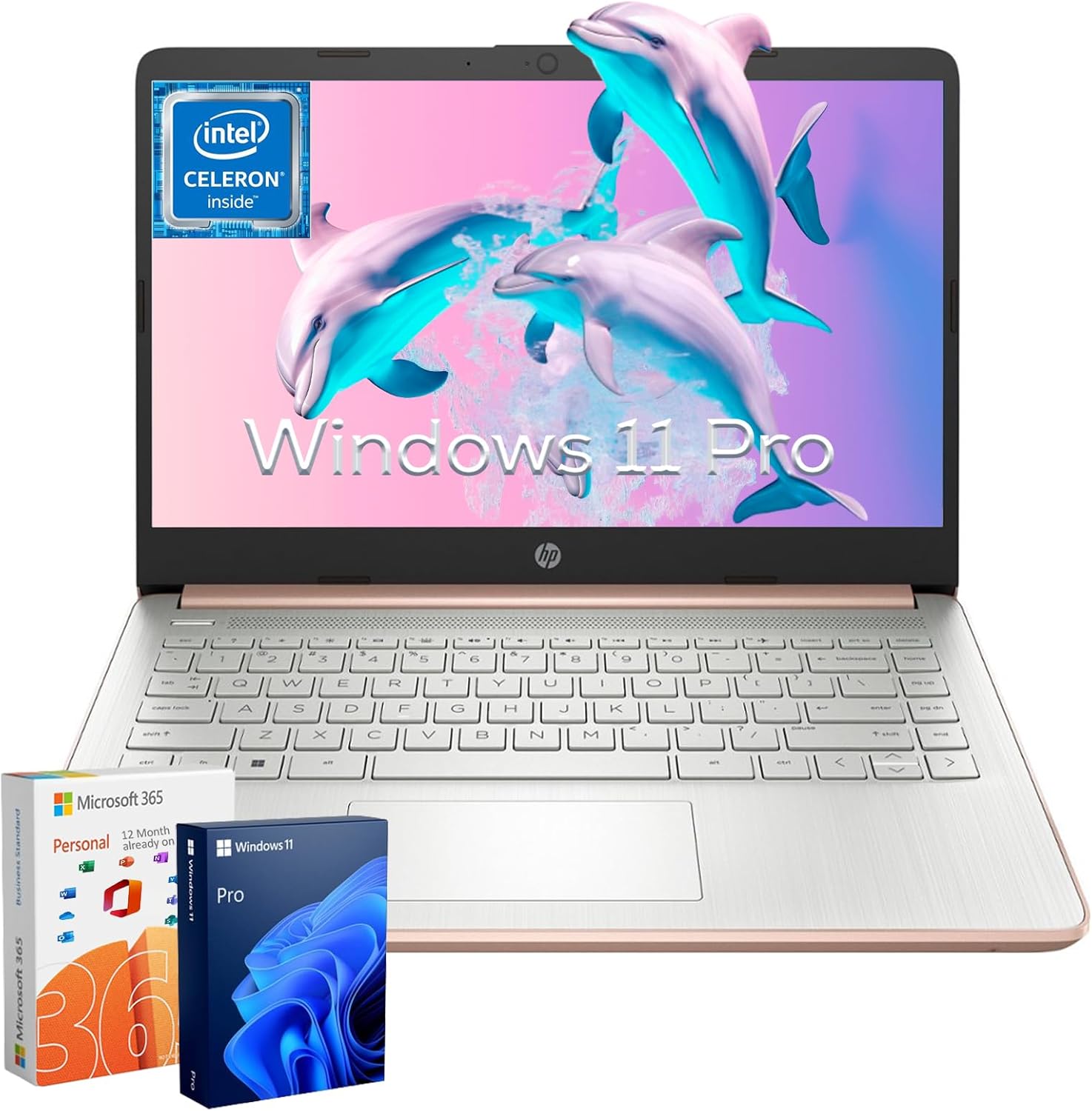 HP Ultra-Thin Everyday Laptop with Windows 11 Pro & 8GB RAM
