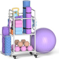 Home Gym Storage Rack for Yoga Mat Dumbbells Kettlebells - Organizer