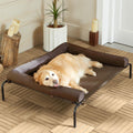 Cooling Elevated Dog Bed for Large Dogs 47in Brown - Raised Cot