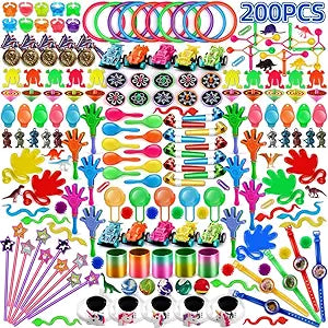 200PCS Carnival Prizes for Kids Birthday Party Favors Box