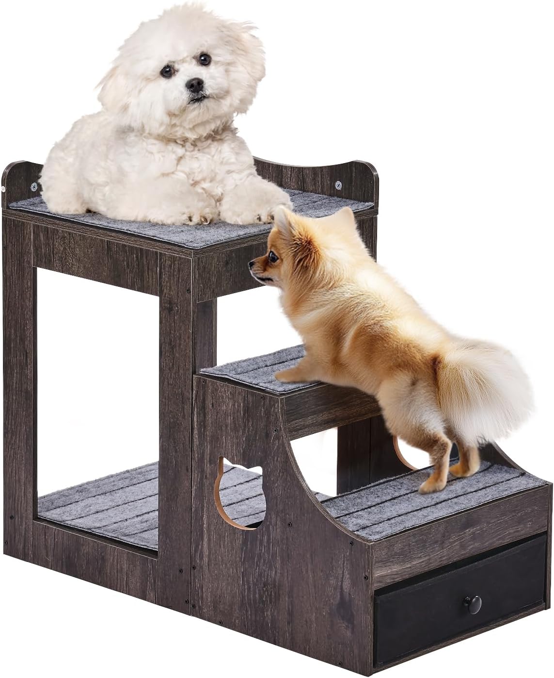 VEVOR Pet Bunk Bed with Removable Stairs for Small Pets