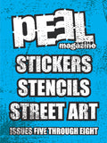 PEEL Magazine Stickers Stencils Street Art Issues 5-8 - Collected