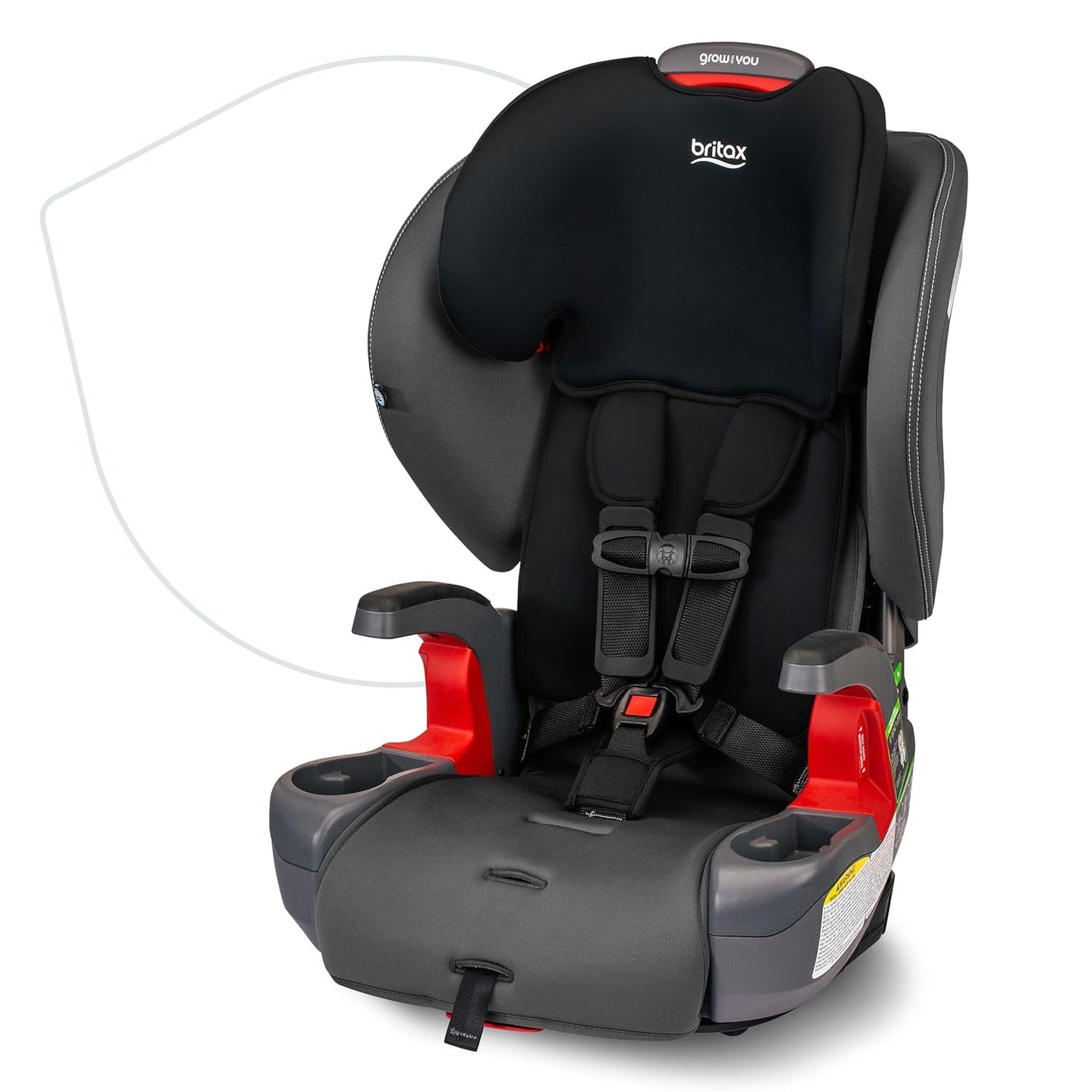 Britax Grow with You Harness-2-Booster Car Seat for Comfort
