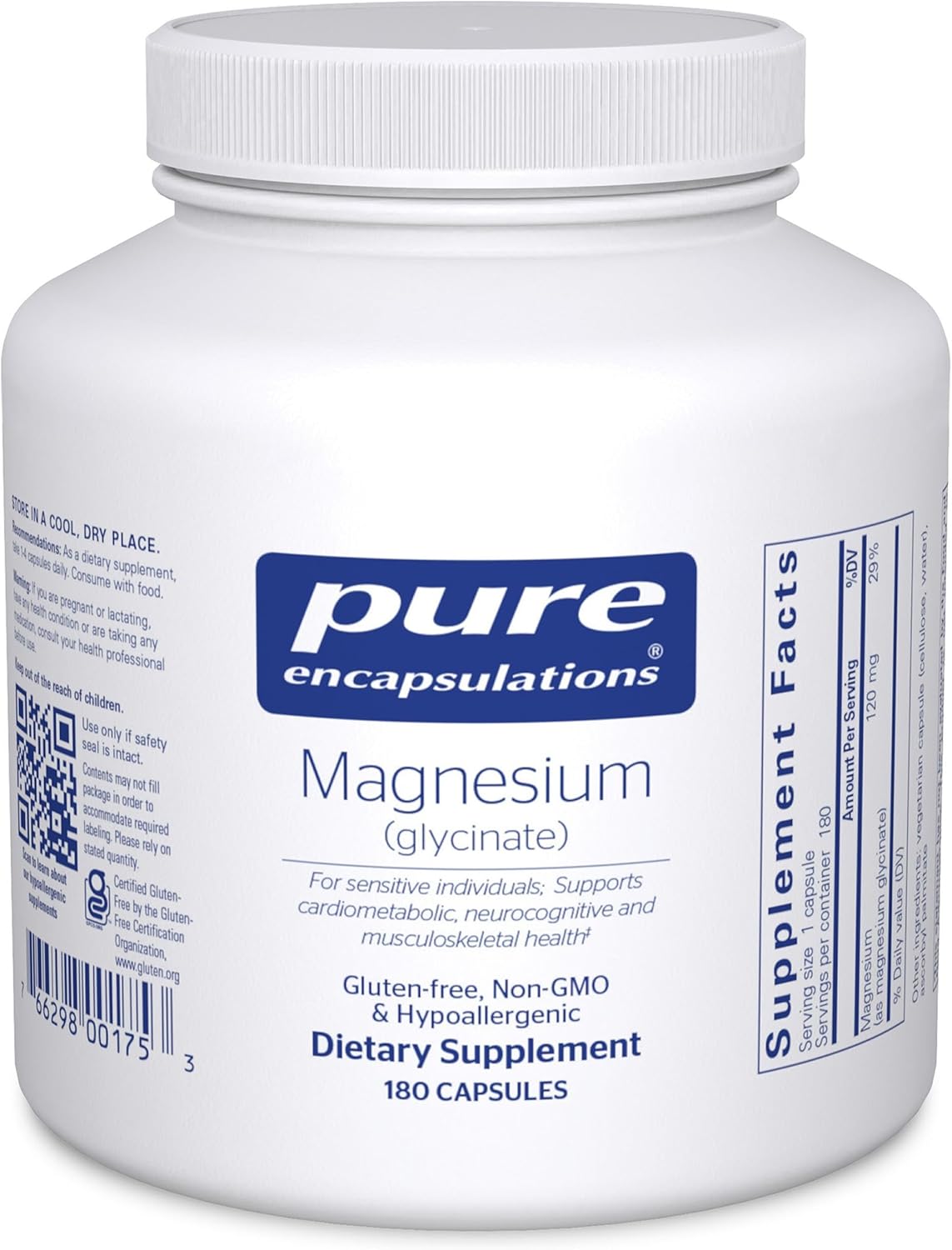 Magnesium Glycinate Capsules for Stress Relief and Sleep Aid