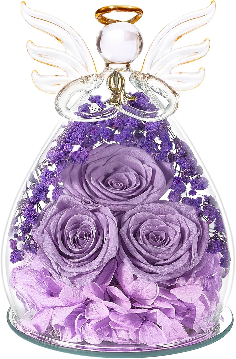 Eternal Rose Angel Gift for Women - Preserved Flower Keepsake