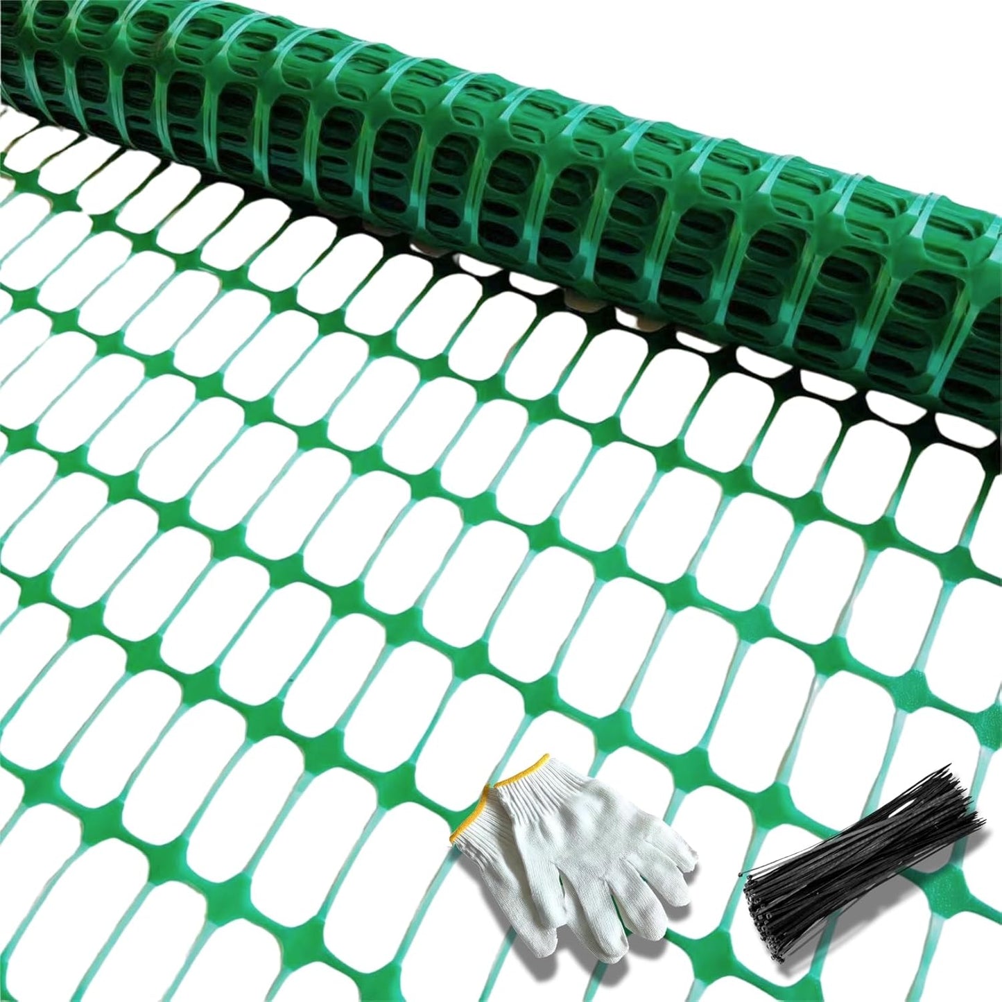 PotatoLife Plastic Mesh Fence for Garden and Animal Barriers