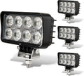 4PCS LED Tractor Work Lights 12v Flood Light Pods - Durable 24W 4in