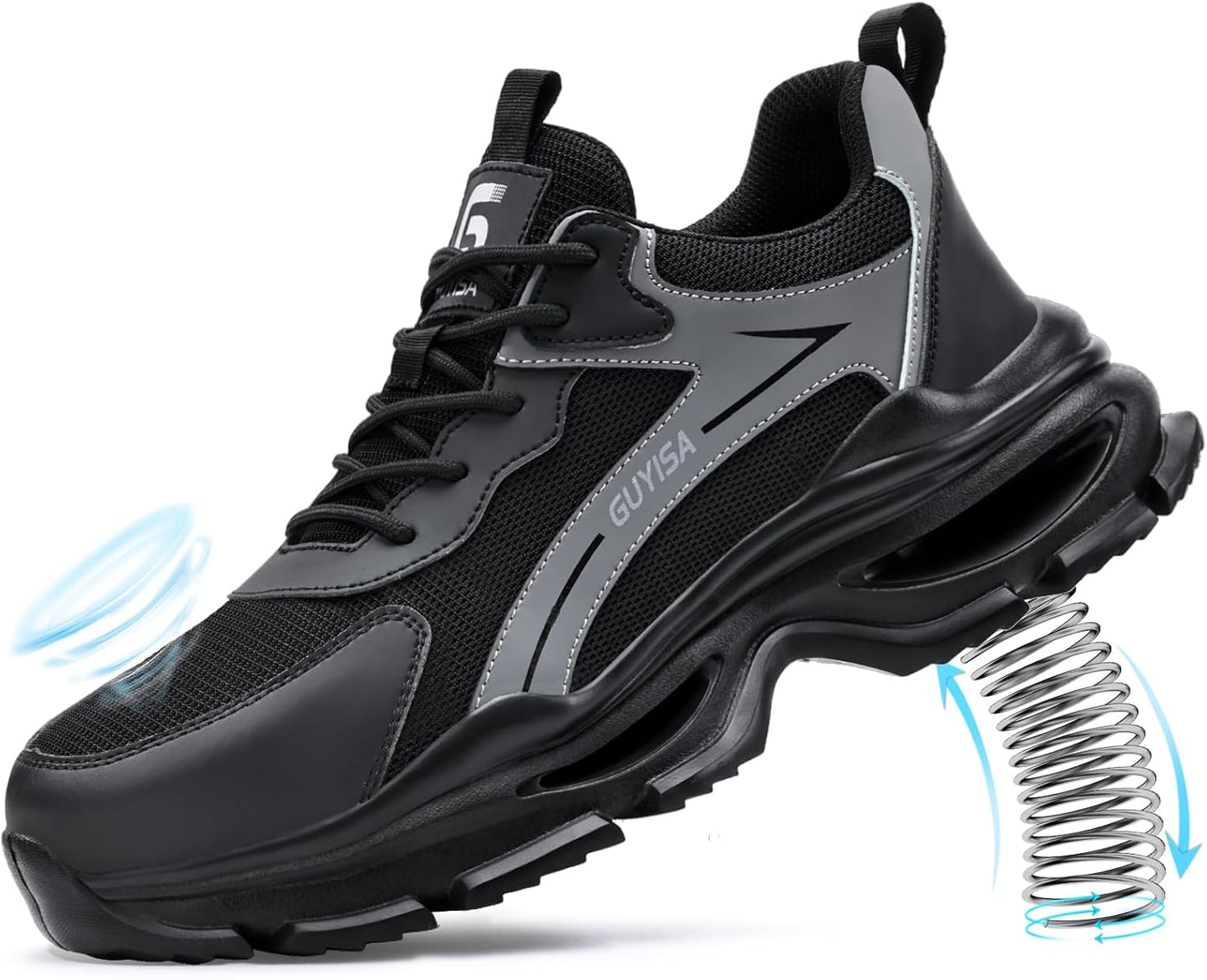 Steel Toe Shoes for Men Women by Gsutenmre - Lightweight Safety