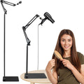 Hands Free Hair Dryer Stand - Adjustable Height 360 Rotating
