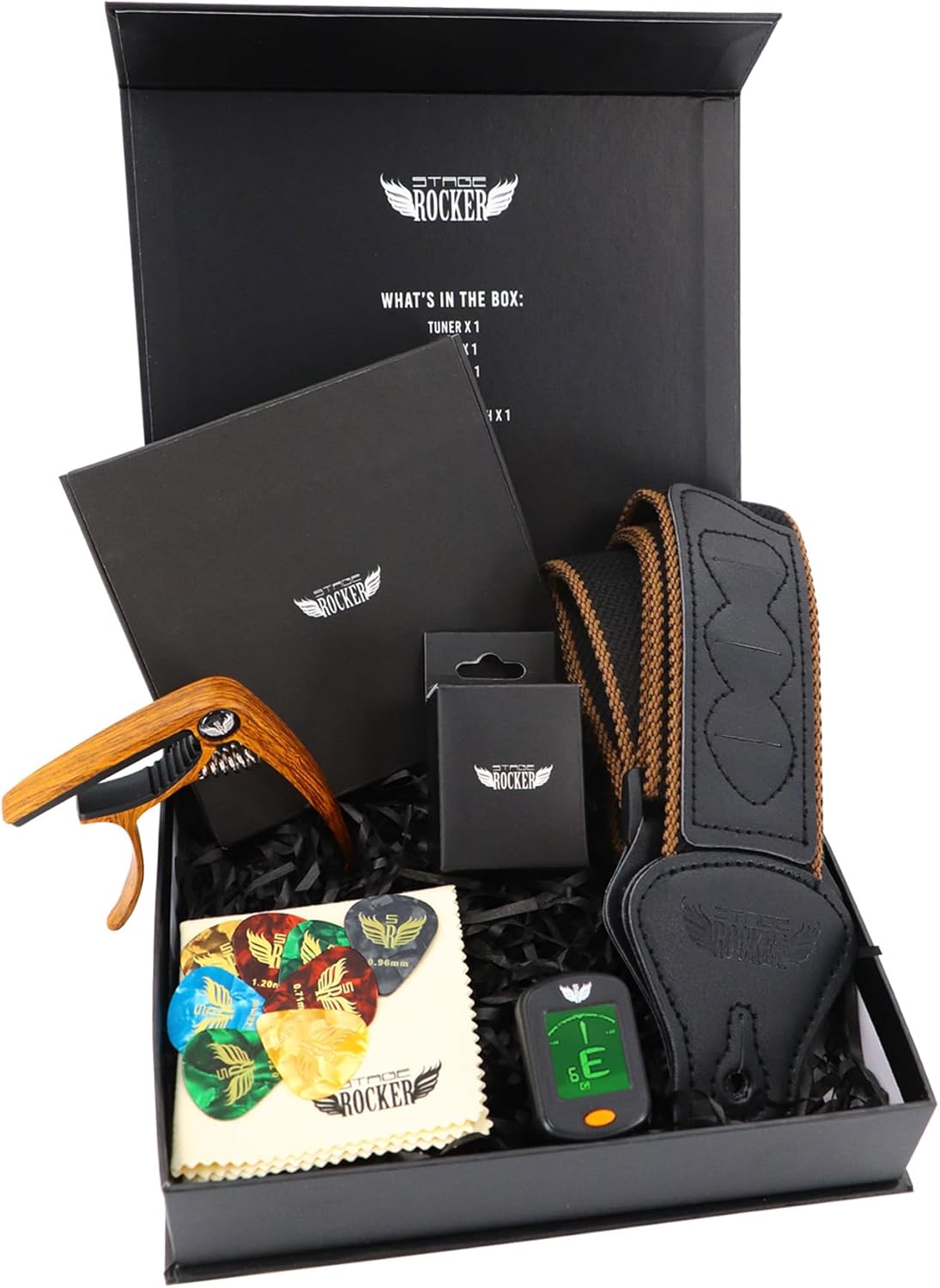 5-in-1 Guitar Accessories Gift Box - Stage Rocker Set