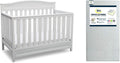 Delta Children Emery 4-in-1 Crib and Recycled Fiber Mattress Bundle