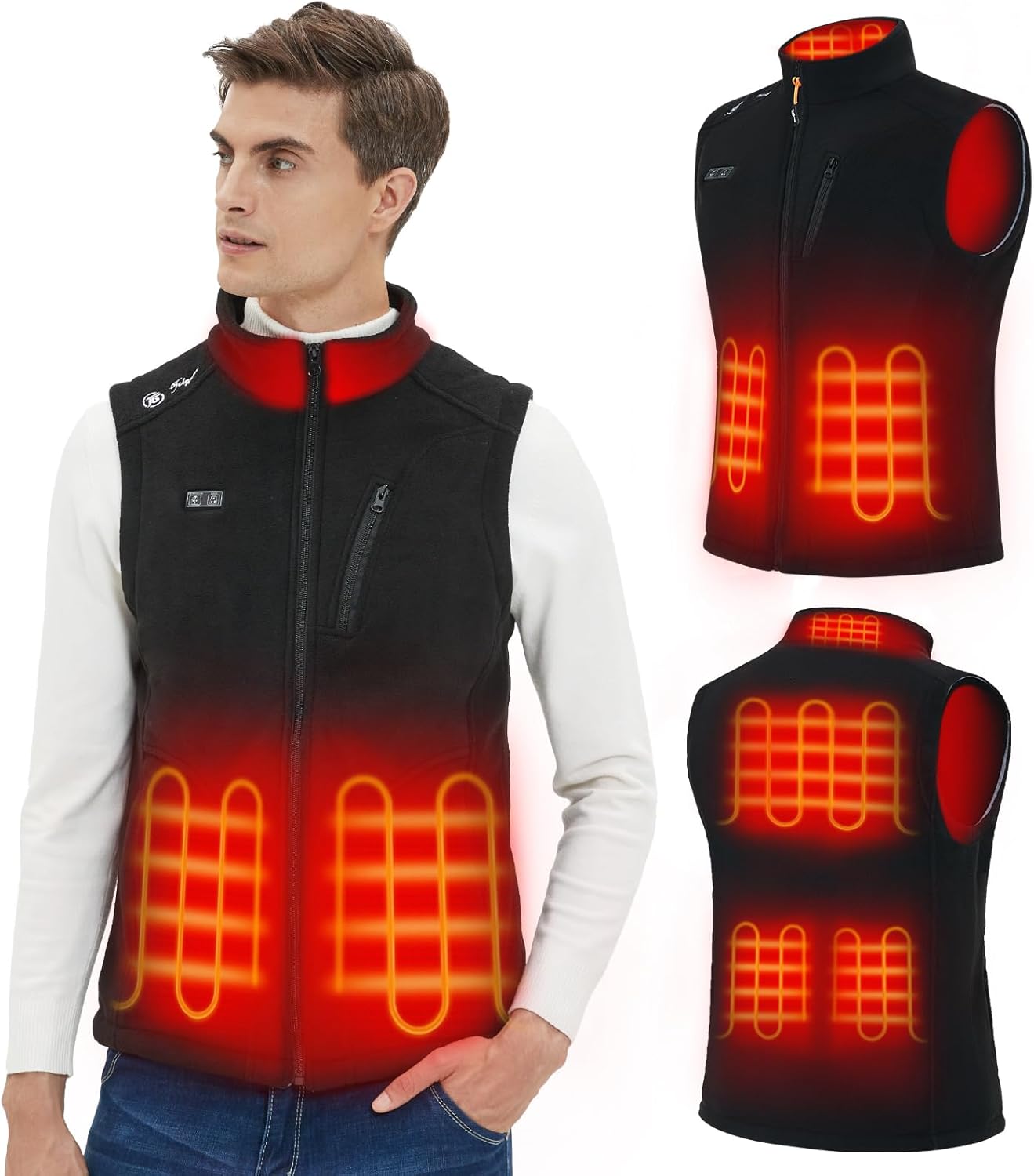 Telguua Fleece Heated Vest for Men: Ultimate Warmth and Comfort