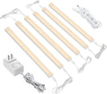 ASOKO Dimmable Under Cabinet Lighting - 6 Pcs 12 in Linkable LED Bars