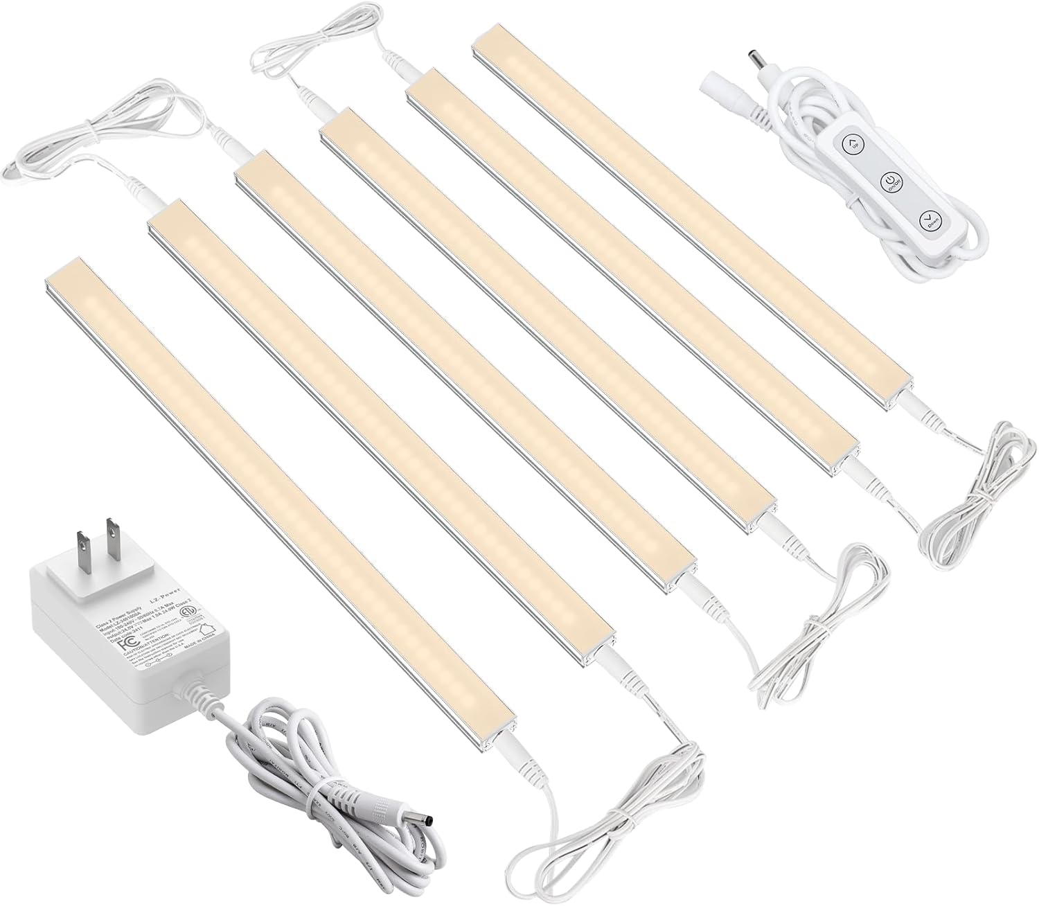 Dimmable Under Cabinet Lighting - 6 Pcs 12 Inch LED Bars