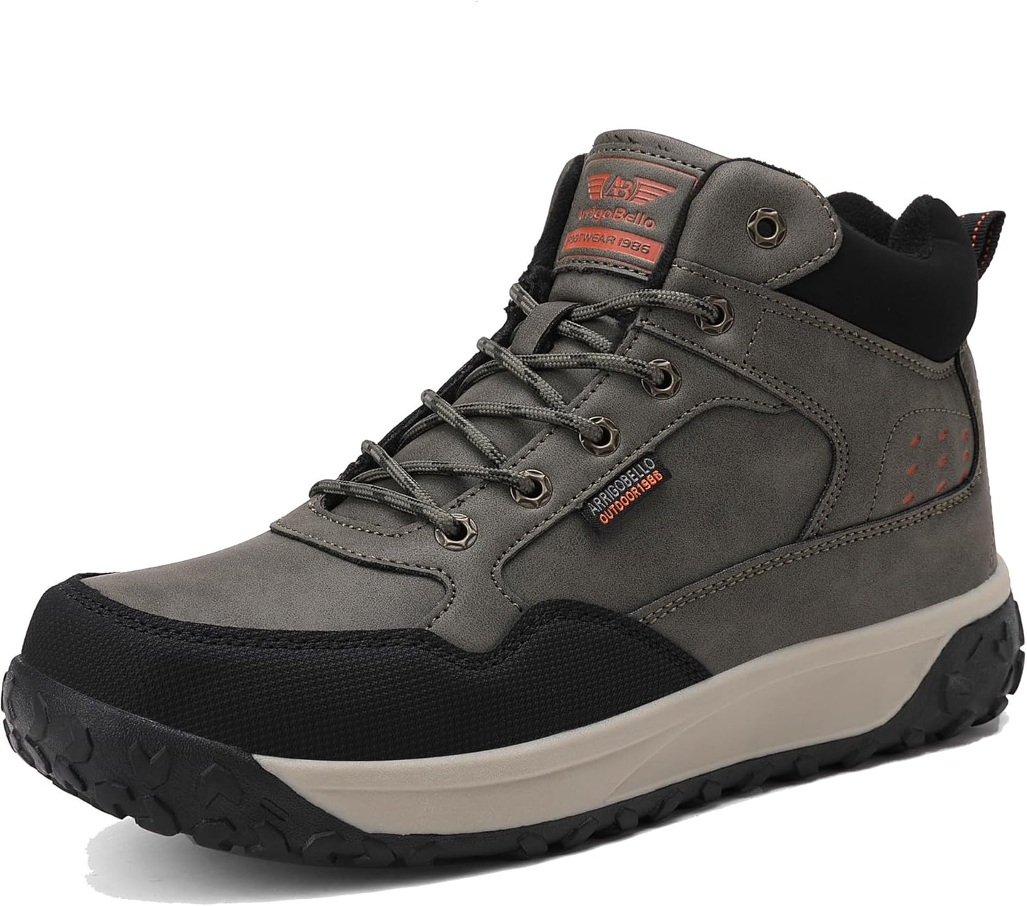ARRIGO BELLO Mens Snow Boots for Winter Hiking and Trekking