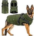 Dog Winter Coat with Harness - Waterproof Warm Jacket for Medium Large