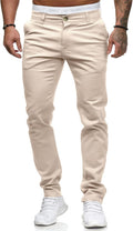 ALLABREVE Men's Chinos Slim Fit Stretch Dress Pants - Comfortable made