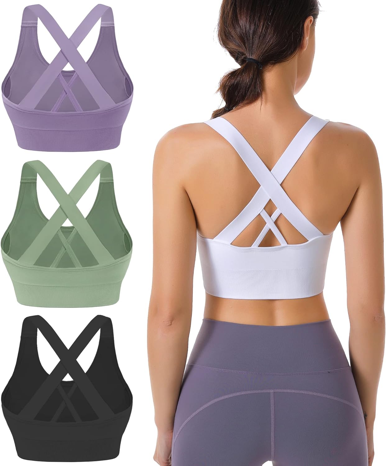 Evercute Sports Bra for Women: Stylish Criss Cross Design