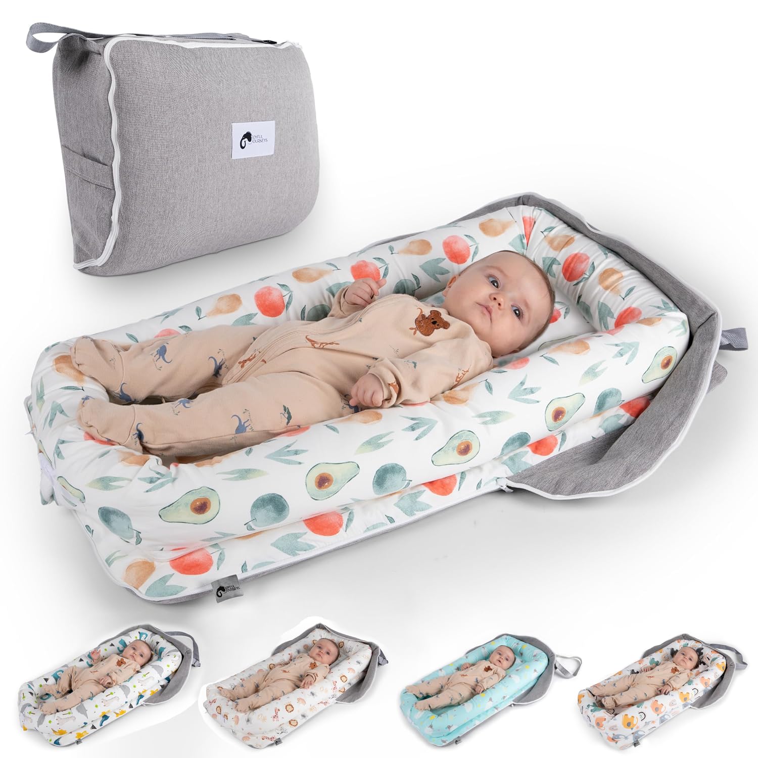 Portable Infant Lounger & Diaper Organizer - Joyful Journeys