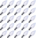 C7 LED Replacement Christmas Light Bulbs 100 Pack - Pure White