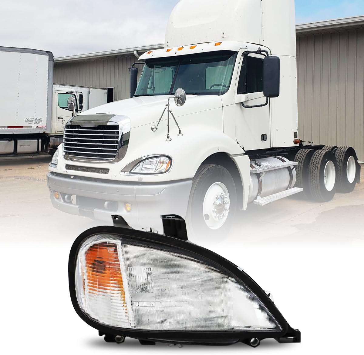 Freightliner Columbia Headlights 2004-2017 Replacement DOT Approved