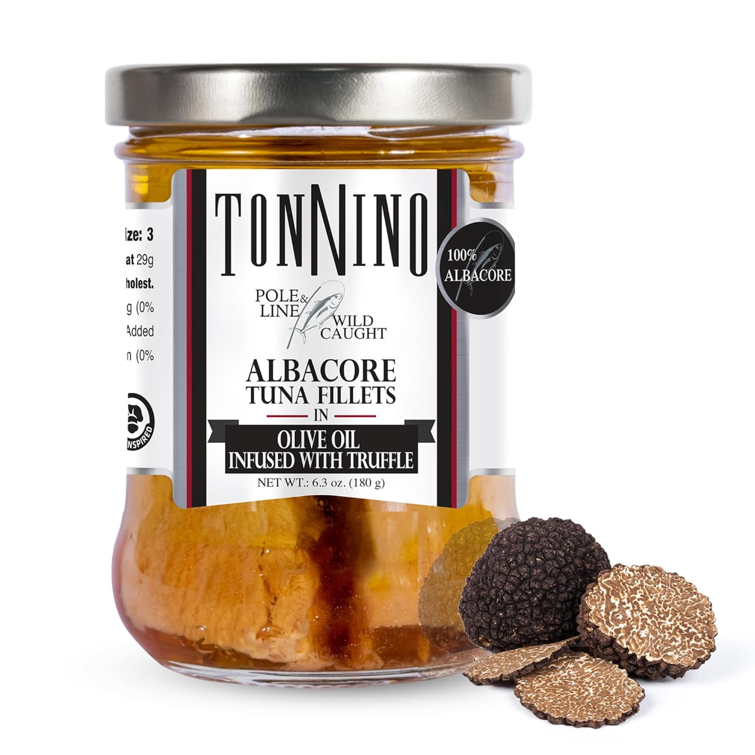 Tonnino Tuna Fish Albacore in Olive Oil - Gourmet Protein Snack