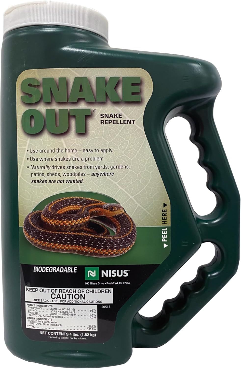 Nisus Snake Out Natural Snake Repellent for Safe Yards and Gardens
