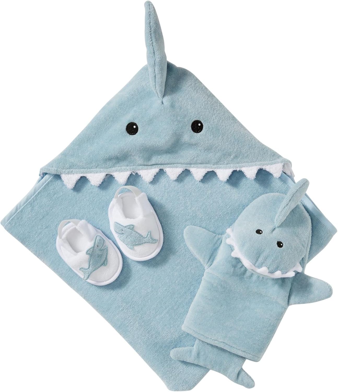 Baby Shark Hooded Towel Set for Newborns - Fun Bath Time