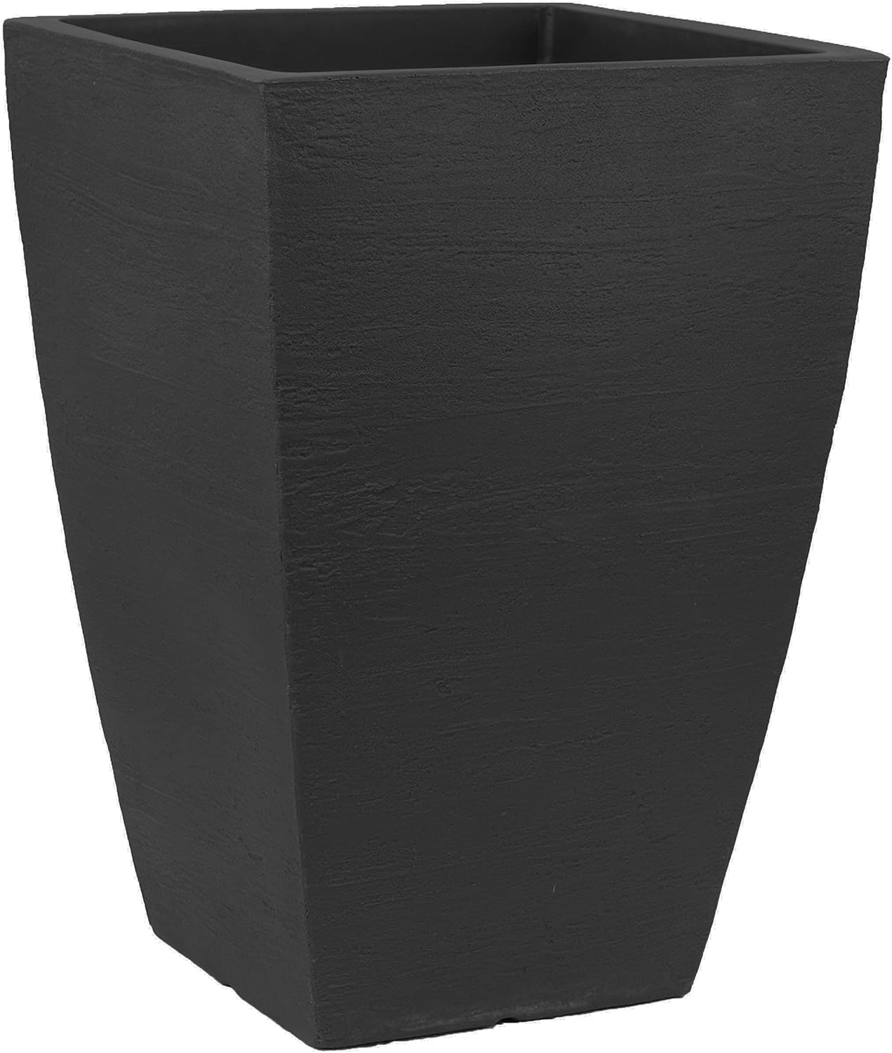 Tusco Products MSQT19BK Modern Square Garden Planter for All