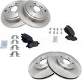 TRQ Front and Rear Brake Pad & Rotor Kit for Honda Pilot